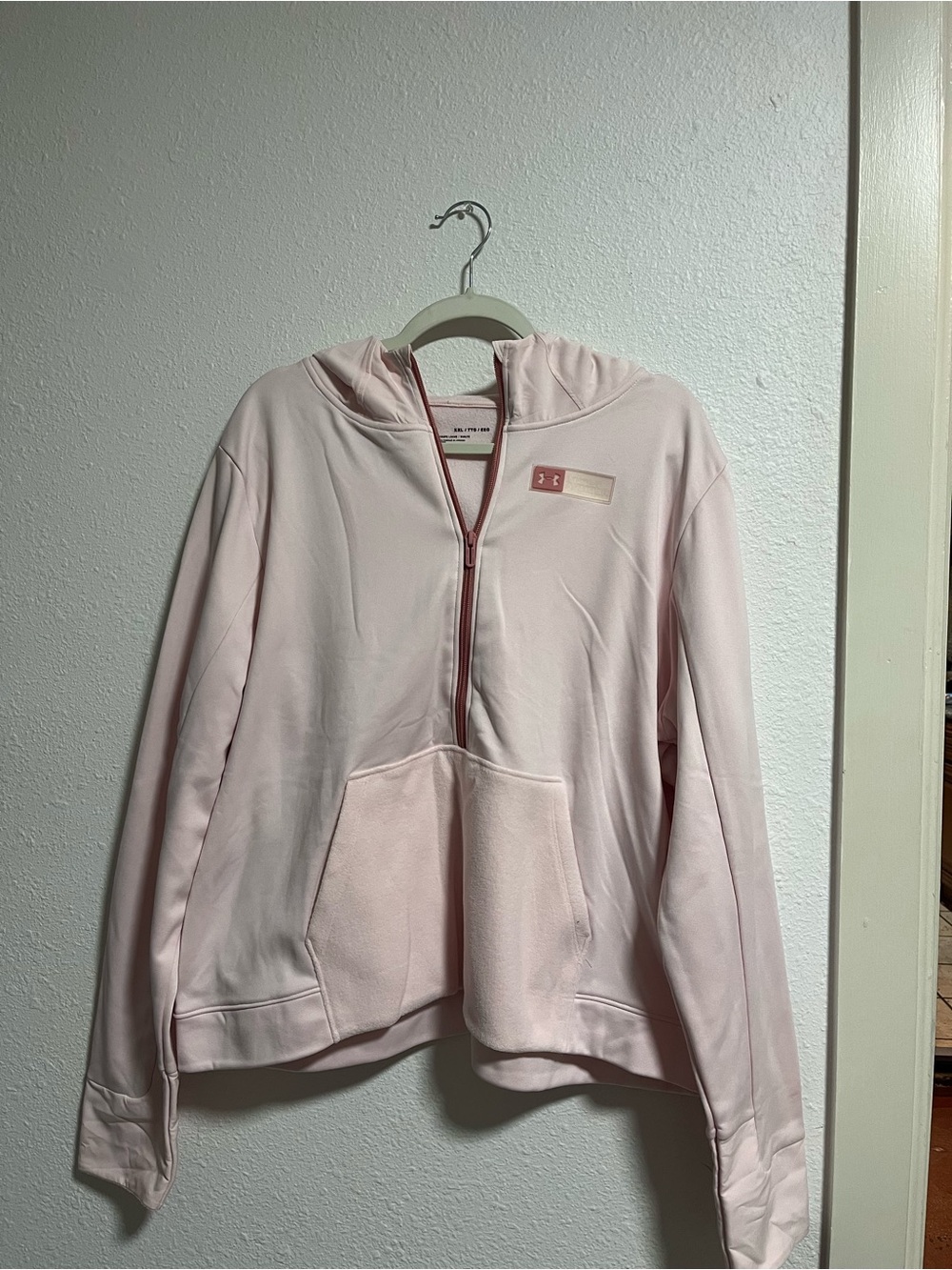 Under Armour Light Pink Half-Zip Hoodie